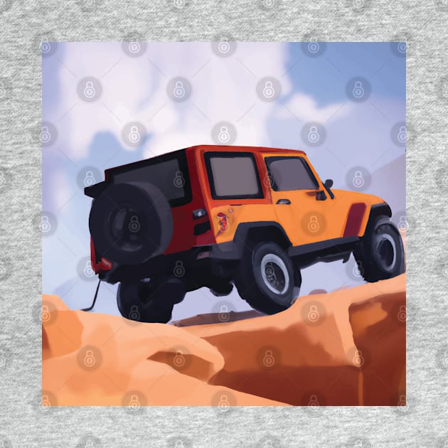 Jeep Wrangler offroading in Moab by OFFROAD-DESIGNS